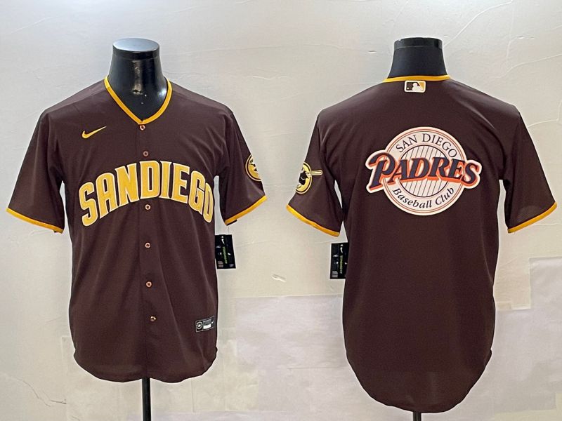 Men San Diego Padres Blank Brown Game 2024 Nike MLB Jersey style 01085